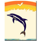 Painting by Numbers Whale Rainbow
